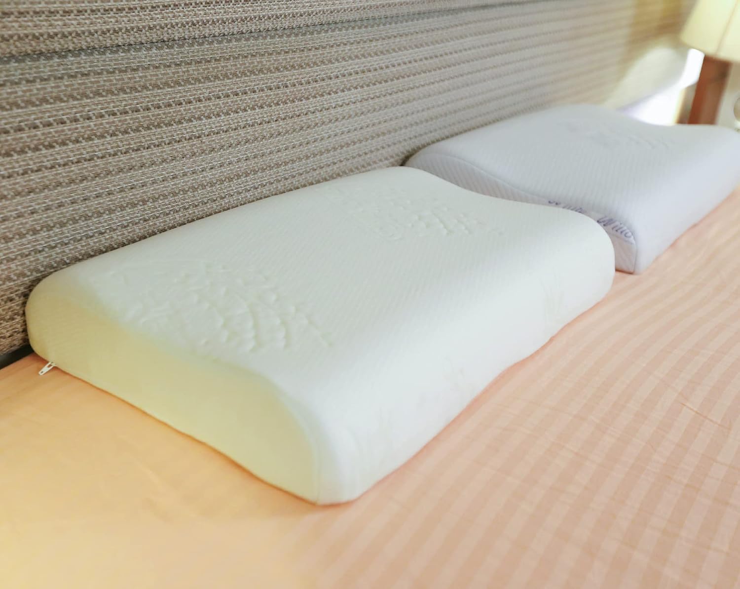 Cervical Pillow, For Neck Pain & Shoulder Pain Relief, White - King Size | Memory Foam Pillow For Sleeping, Orthopedic Contour Pillow For Spondylitis | Removable, Medical Pillow - Pack Of 2