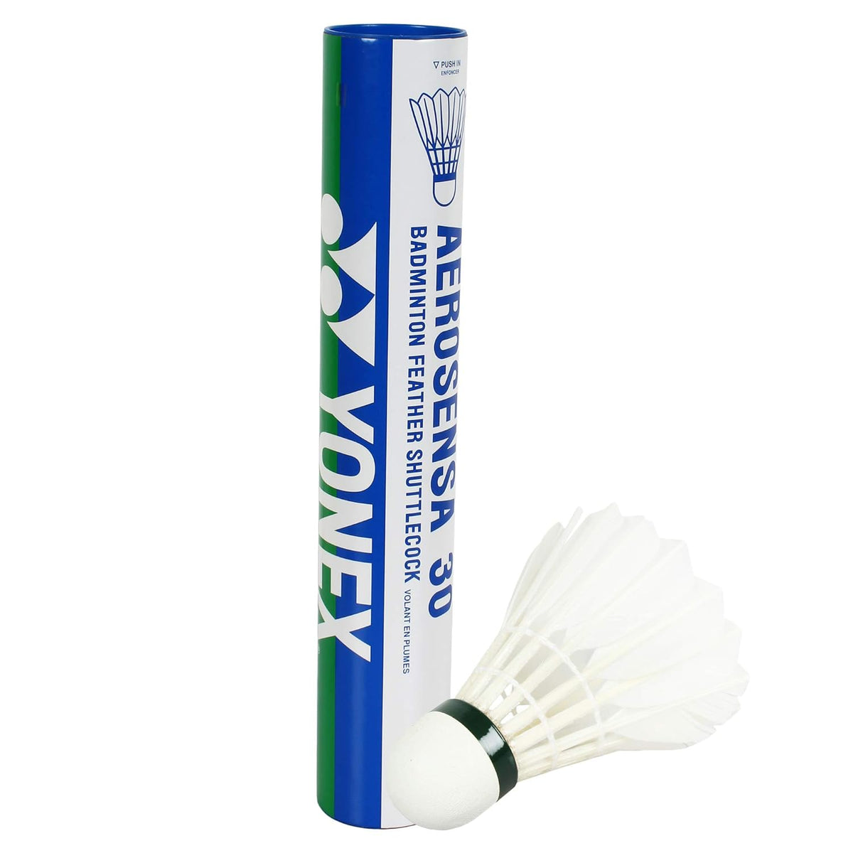 Yonex Aerosensa 30 Badminton Feather Shuttlecocks , Pack Of 12 | White , Made With Premium Quality Material