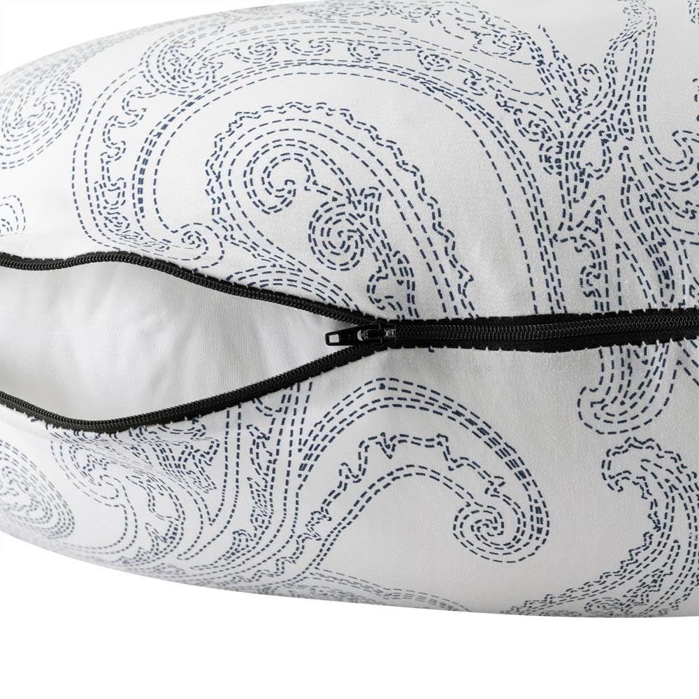 Pregnancy Pillow, J Shaped Pillow, Maternity Pillow For Sleeping - White | 100% Cotton Pillow For Pregnant Mothers With Breathable & No Heat Fabric - Full Body Support For Better Sleep