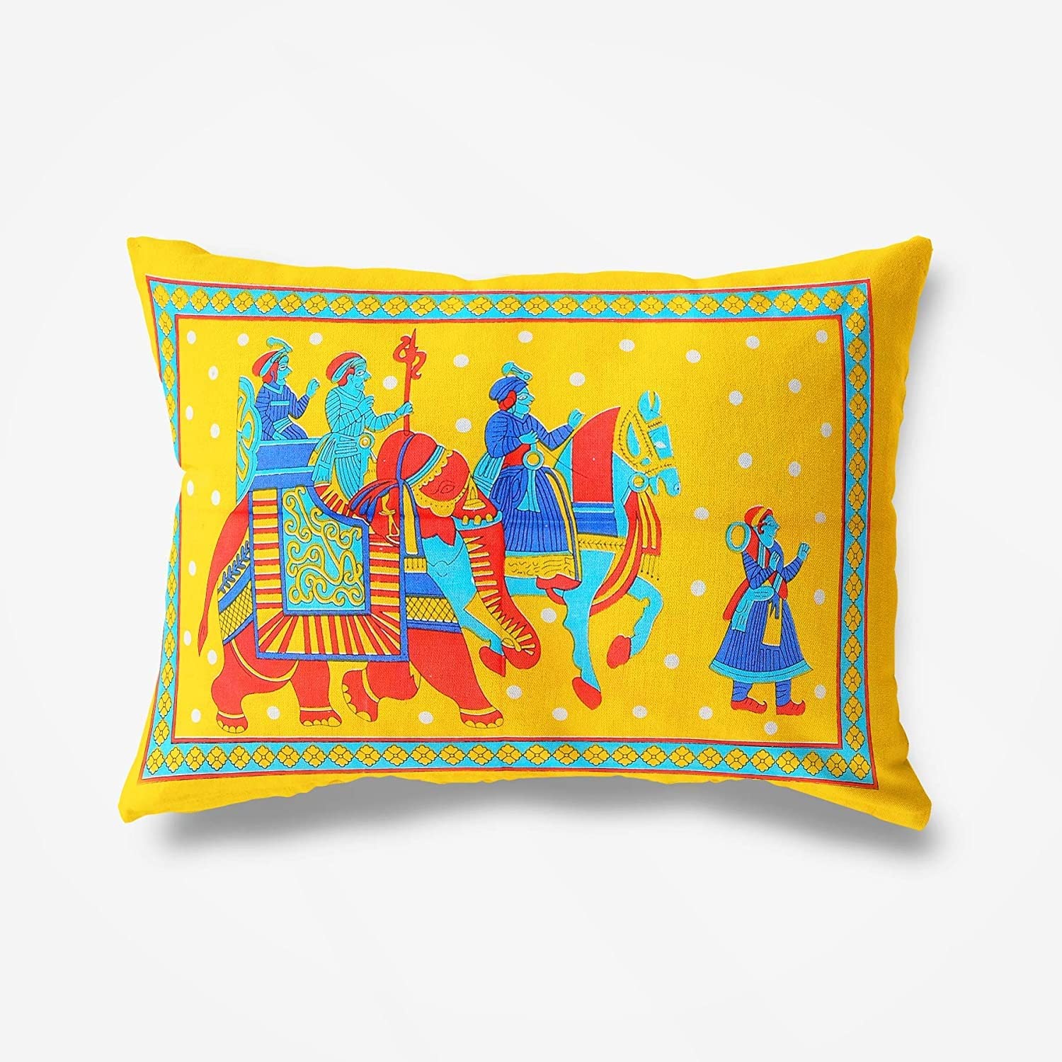 Printed Bedsheet For Double Bed With 2 Pillow Covers - 83 X 94 Inches, Multicolor | Ideal For Hotel, Guest House, Home | Traditional Jaipuri Bedsheets