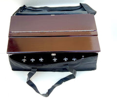Harmonium With Bag - 7 Stopper, Churidar Double Bellow, 39 Keys, Two Reed (Bass Male), 3 1/4 Octave | Handmade Instrument