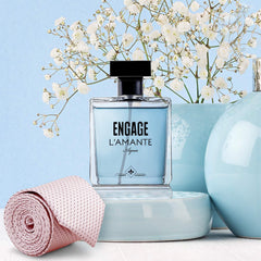 Engage L'amante Aqua Eau De Parfum For Men 100ml 3.4 Fl.oz. | Long Lasting Premium Fragrance Skin Friendly