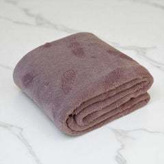 Hanker Ultra Luxury Bath Towel 500 Gsm | Super Soft On Skin, Luxurious Fabric, Pure Polyamide (Purple Bliss Feather Pattern)