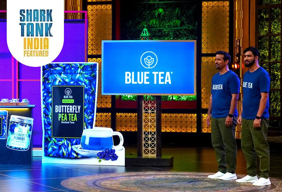 Blue Tea 3 In 1 Combo - Butterfly Pea Flower Tea + Hibiscus Tea+ Chamomile Tea, 105gm, 3.7 Ounce | Herbal Tea For Weight Loss, Skin Glow, Sleep - Non Bitter, Caffeine Free | Reusable Pet