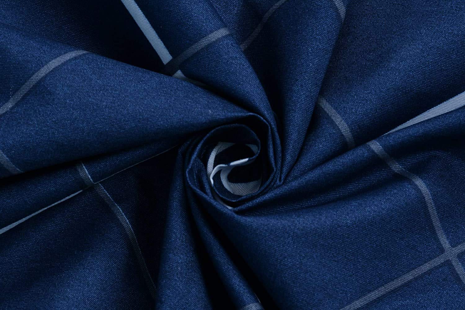1 Flat Bedsheet For King Size With 2 Pillow Cover + Comforter - 90 X 100 Inch, Navy Blue | Super Soft Glace Cotton - 4 Pcs Bedding Set | Perfect Gifts Set Wedding, Anniversary