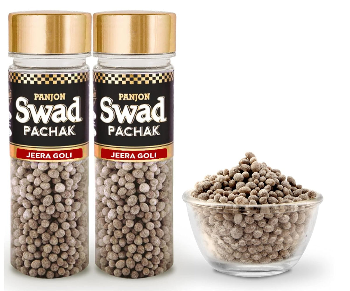 Panjon Swad Pachak Jeera Goli 280gm, (140gm *2 Bottle)