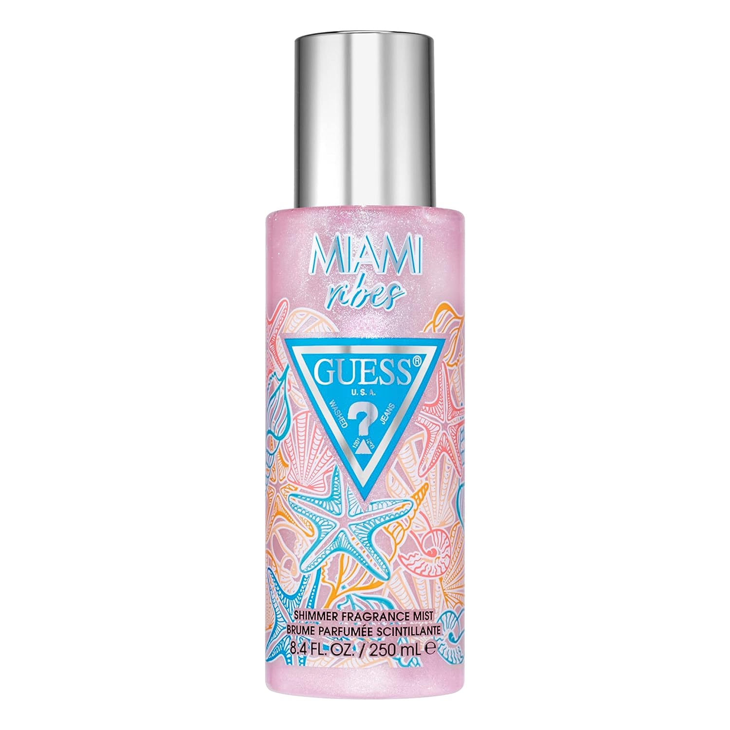 Guess Miami Vibes Shimmer Fragrance Fresh Body Mist For Women 250ml 8.4 Fl.oz.| Long Lasting