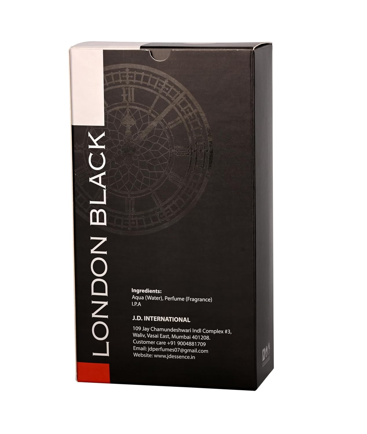 JD International London Black Apparel Unisex Perfume With Long Lasting Fragrance - 100ml, 3.4 Fl.oz.    | Perfume For Men & Women