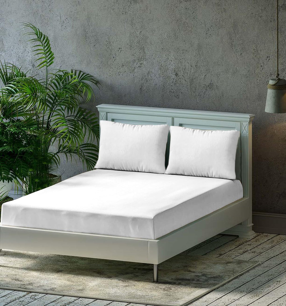 King Size Flat Double Bedsheet Set With 2 Matching Pillow Covers (108 X 108 Inches, White) | Best For Festival Gifting, Housewarming, Anniversary Gifts Friends Family Gifting