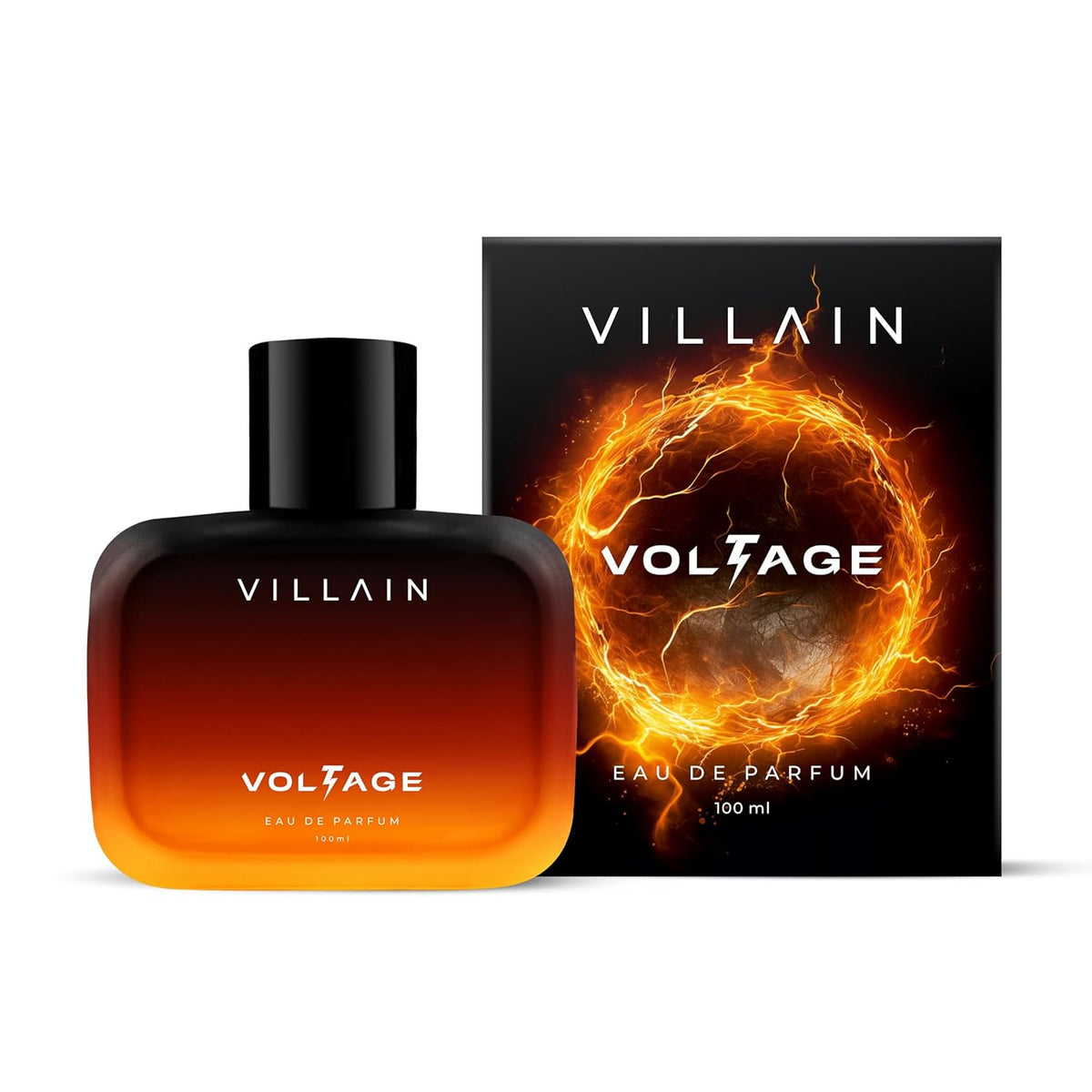 Villain Voltage Eau De Parfum 100ml 3.4 Fl.oz. Masculine Luxury Fragrance | Long Lasting | Party Wear