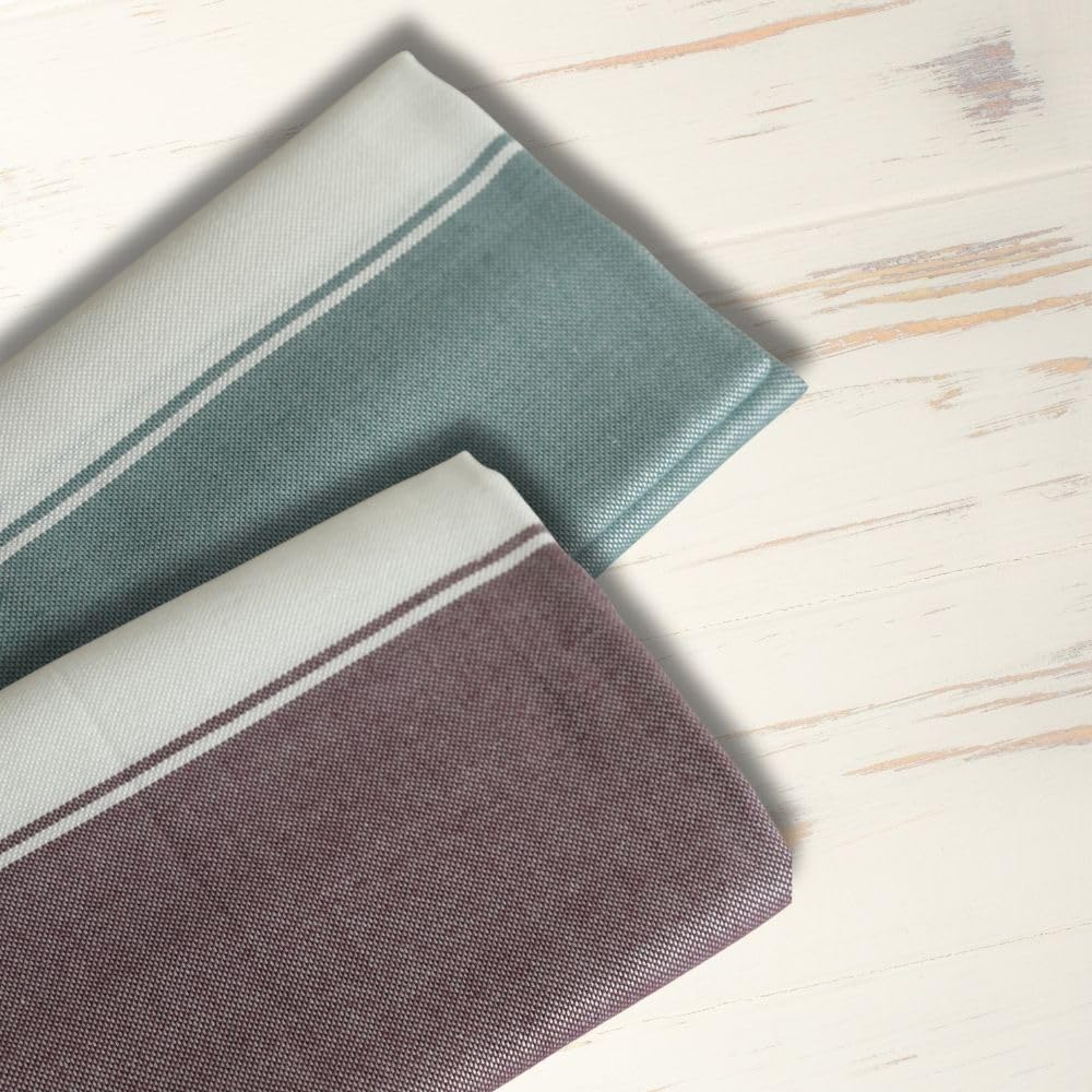 Aero Weav Ultra Lightweight Bamboo Bath Towel 200gsm | Compact, Portable & Less Than Skin-Friendly & Eco-Friendly Travel Towel (Jade Forest & Royal Maroon)- Pack Of 2