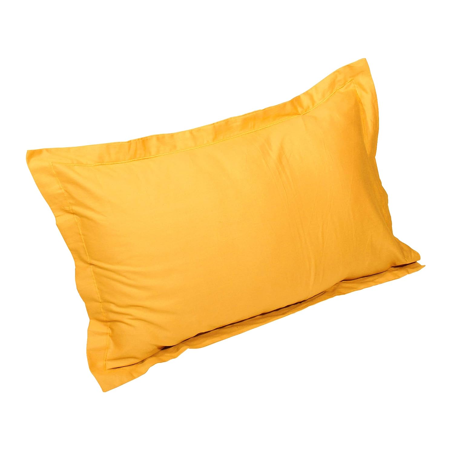 Single Bedsheet With 1 Pillow Cover - 61 X 88 Inches, Lemon Yellow | Perfect For Gifting On Diwali & Baby Showers Christmas Bedsheet