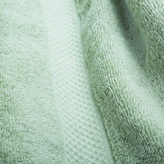 Divine Overseas Luxury Cotton Yarn Soft Extra Absorbent & Durable 2 Bath, 2 Hand & 2 Face Towel Set Gsm 1800 (Sage Green) - Pack Of 6