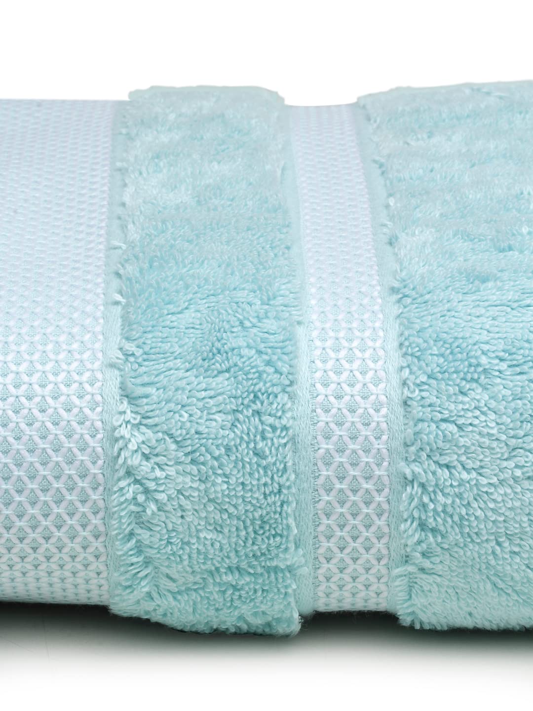 Spaces Hygro Cotton Bath Towel 600 Gsm | Blooms Softer When Washed Ultra Absorbency Dries You Quicker (Light Green)