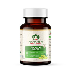 Maharishi Ayurveda Organic Amalaki Capsules 700mg Amla Rasayana, Detoxifies Body Rich In Vitamin C Boosts Immunity & Improves Digestion | 60 Capsules, 100gm 0.2lbs