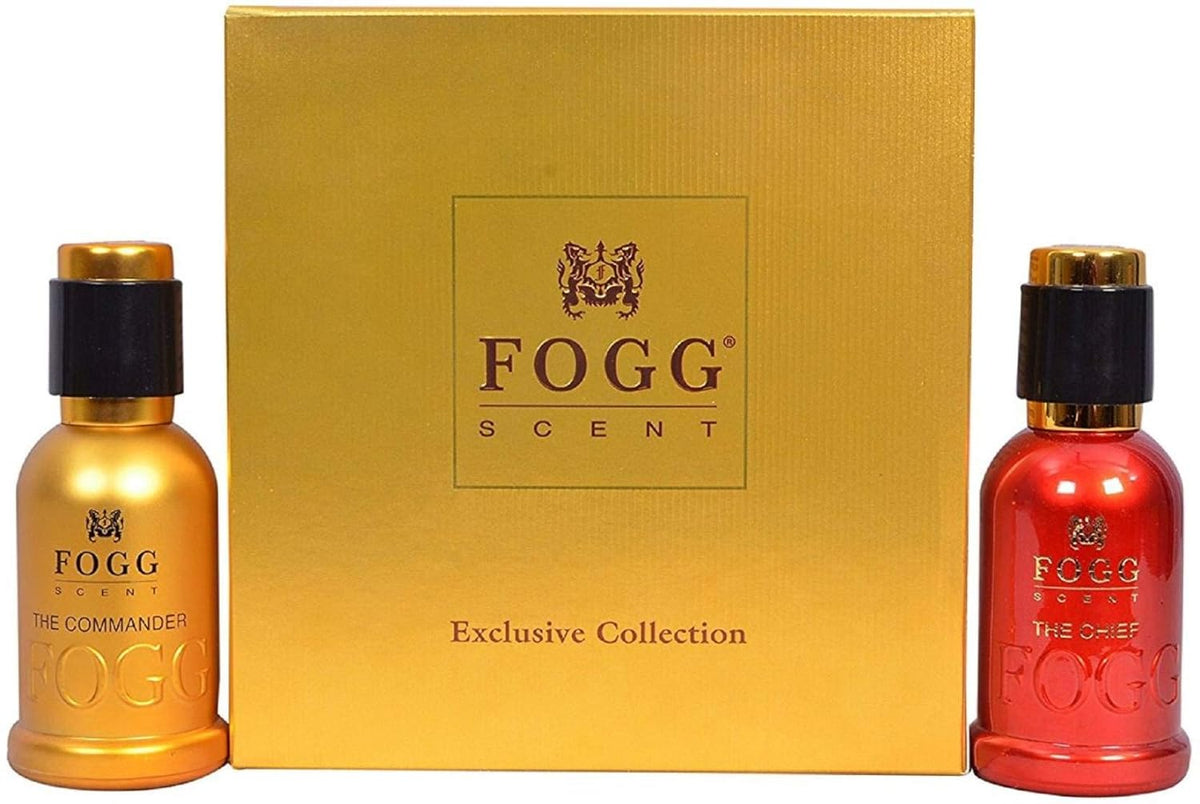 Fogg Scent Set Of 2 Commander & Chief Perfume Body Spray For Men & Women 50ml Each 1.6 Fl.oz.