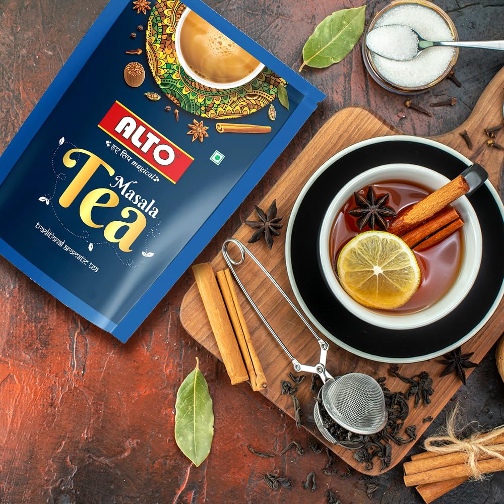 Alto Premium Masala Tea - 800gm Pack, 28.2 Ounce | Premium Indian Spice Tea Blend - Rich & Flavorful With Authentic Masala Spices | Caffeine Free