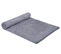 Black Gold The Finer Touch Microfiber 1 Bath Towel, 2 Hand Towels & 2 Washcloth (Grey) - Set Of 5
