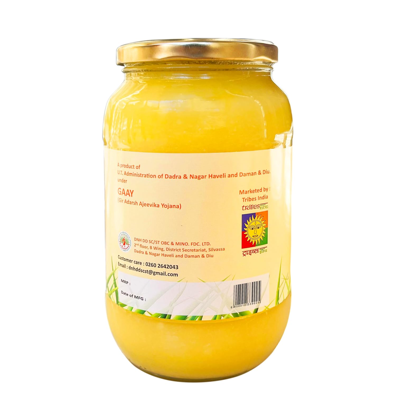 100% Pure A2 Gir Cow Ghee By Sylvan | Natural & Healthy Delicious Desi Ghee Ideal For Moisturizes Skin | (1 Litre) 33.8 Ounce | Container Jar