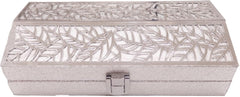Designer Lazer Cutting Shagun Cash Box Or Gaddi Box For Shagun, Money Box For Wedding, Anniversary, Baby Shower, Ring Ceremony Eidi Or Any Other Occasion, Pack Of 2, Silver