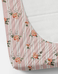 Elastic Fitted Bedsheet Queen Size With 2 Pillow Covers - 60 X 78 Inches, Pink | Lightweight, Soft & Comfortable | Durable & Long Lasting Wrinkle Resistant Fabric