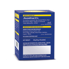 Society One Minute Tea Lemongrass Flavor Instant Tea Premix 14gm X 10 Sachets - 140gm 4.9 Ounce | Made With Lemongrass - Low Caffeine Chai Patti | Flavored Instant Black Tea