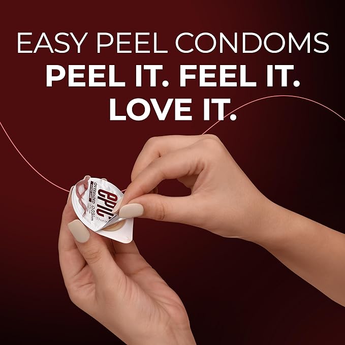 Thinx Overloaded | Ultra Thin Extra Lube Condoms With Easy Peel Pack | 3 Pcs