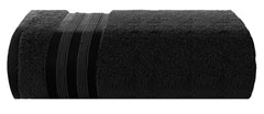 Casa Copenhagen Egyptian Cotton Zero Twist Large Bath Towel 500 Gsm (Black)