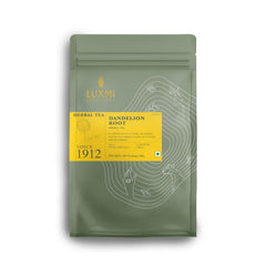 Luxmi Estates Dandelion Root Herbal Tea - 50 Tea Bags | USDA Certified Organic Herbal Tea - Single Ingredient, Caffeine-Free, 50 Cups Bulk Pack