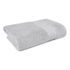 Trident Soft Comfort Air Rich 100% Cotton Bath Towels 500 Gsm | Large Size Bathroom Towels For Men/Women (Silver)