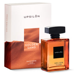 Upsilon Golden Sand Eau De Parfum For Men 100ml 3.4 Fl.oz. Long Lasting Fresh & Powerful Fragrance | Travel Friendly