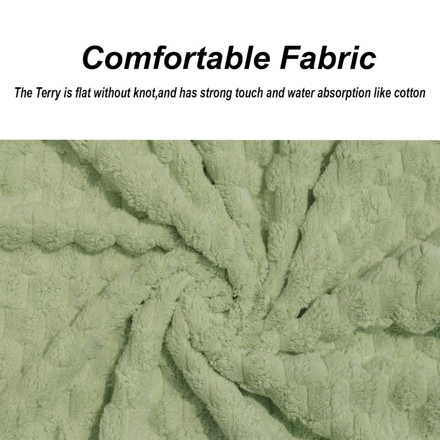 HomeCloud Microfiber Soft & Fuffy Bath & Face Towel 400 Gsm With Hanging Loop | 3x Softer Than Cotton Towels | Highly Absorbent Set Of 2 (Green)