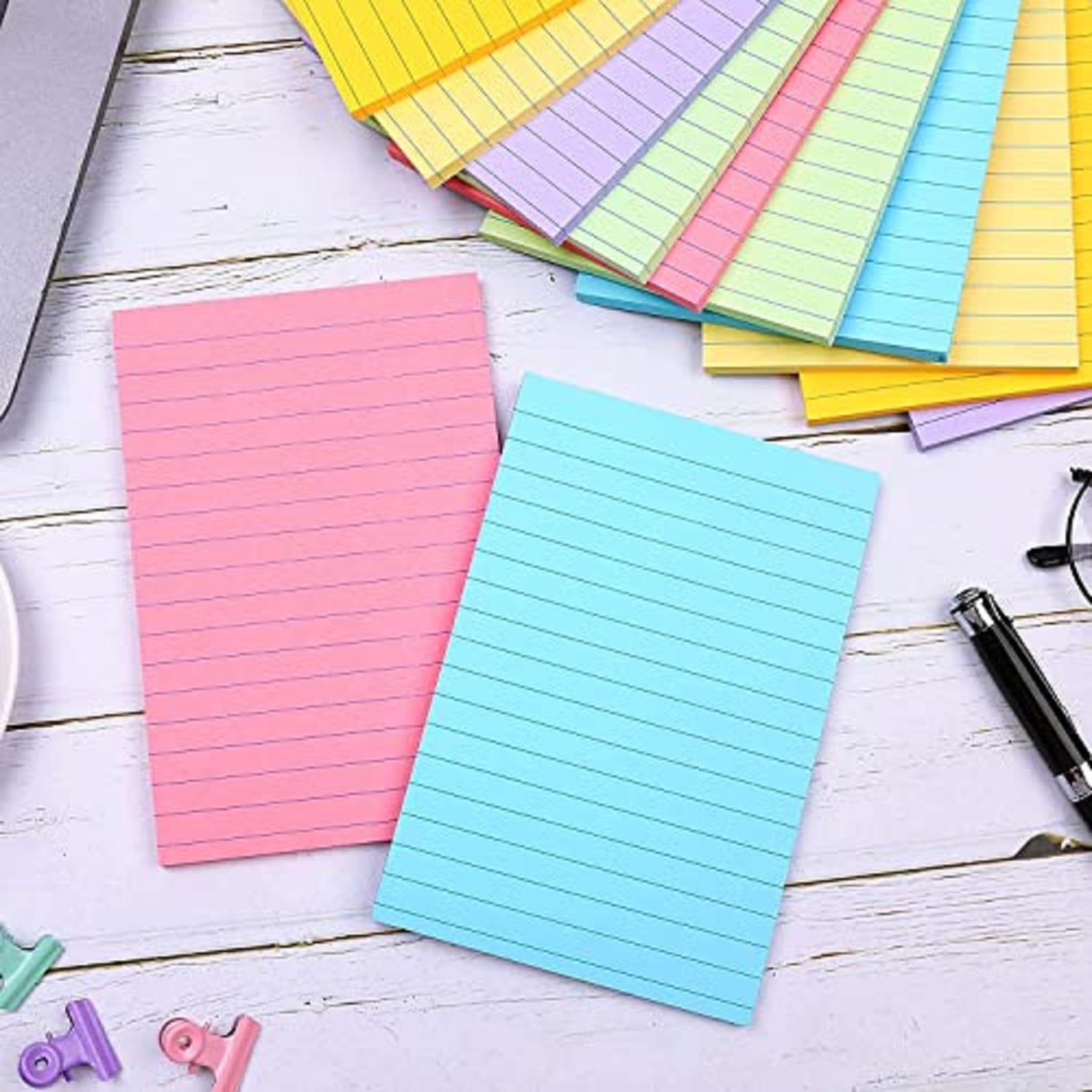 Self Stick Note Pad, 500 Pcs Sticky Notes, Removable Sticky Notes, Size - 4 X 6 Inches