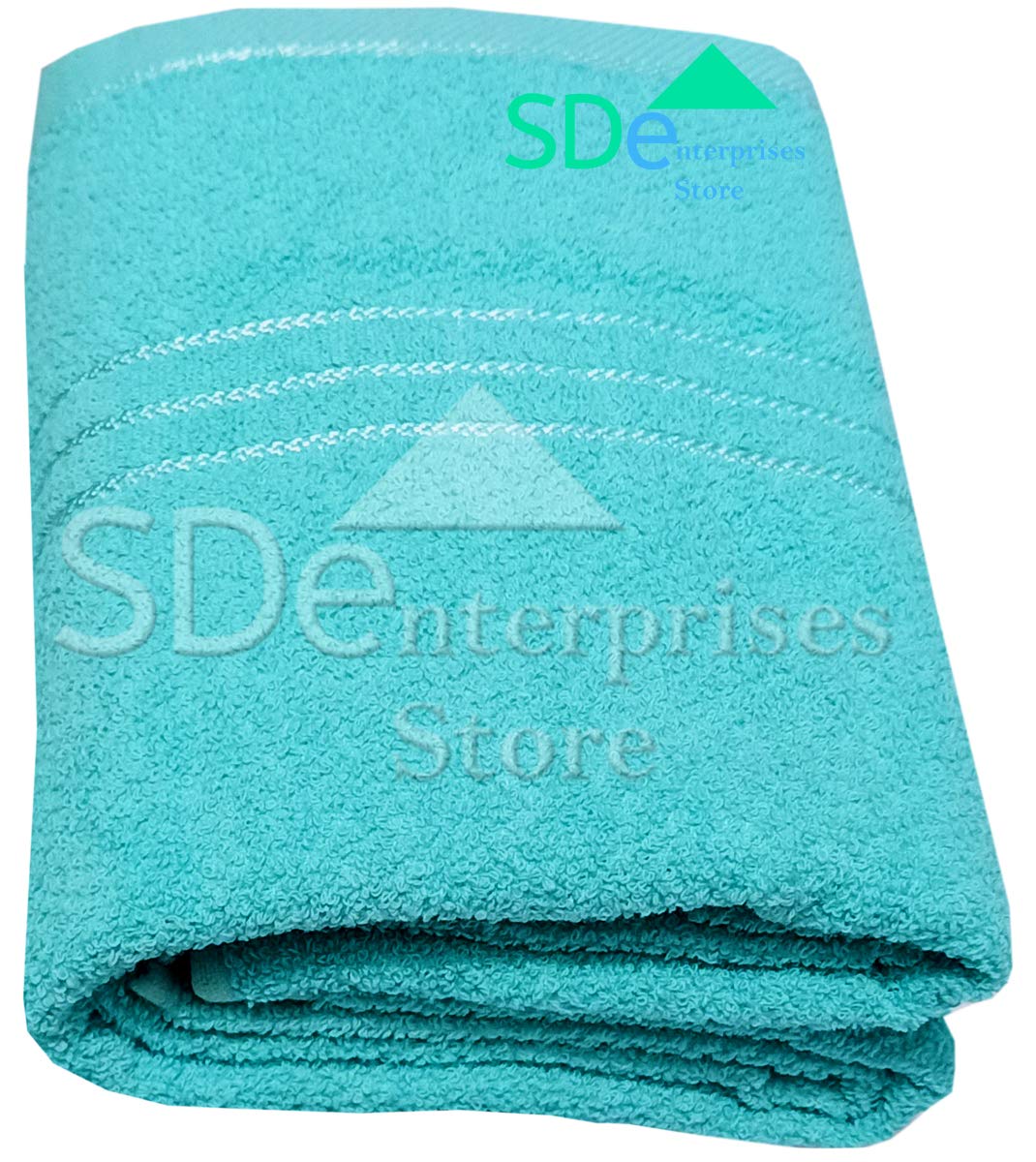 Lush Haven Decor Cotton Bath Towel 500 Gsm | Odour Free Eco-Friendly Antibacterial Super Absorbent & Ultra Supersoft Bath Towel (Sky Blue)