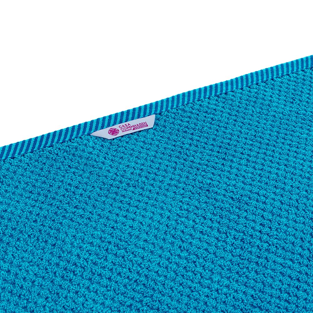 Casa Copenhagen Egyptian Cotton Zero Twist Hand Towel 400 Gsm (Teal Blue) -2 Pcs