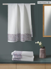 Lane Linen Waffle Bathroom Towels 920 Gsm | 100% Cotton Bath Towel Extra Large Super Absorbent Hotel & Spa Quality Shower Towels -White (Pack Of 4)