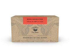 Tea Sense Royal Masala Chai - 15 Pyramid Tea Bags | Assam CTC, Ginger, Cardamom, Clove, Cinnamon, Black Pepper, Star Anise - Strong & Kadak Chai Patti, High Caffeine