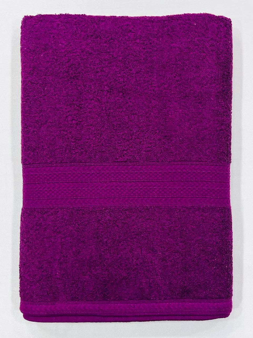 Bombay Dyeing Tulip Premium Cotton Large Size Bath Towel 500 Gsm (Megenta)