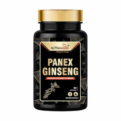 Nutramagik Panax Ginseng, Boosts Immunity Supplement For Men & Women 400mg | 60 Vegetable Capsules 100gm 0.2lbs