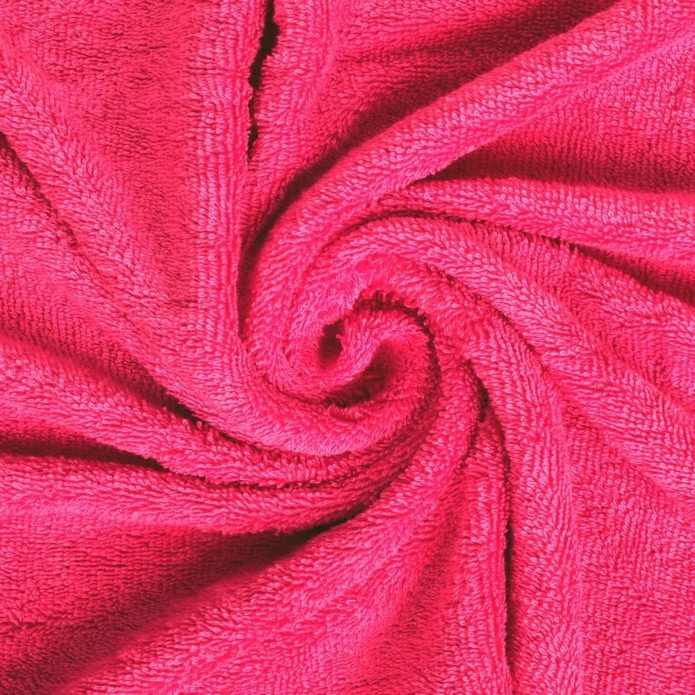 100% Cotton Large Size Bath Towel 500 Gsm | Soft & Absorbent Quick Dry & Durable Bath Towel (Dark Pink)
