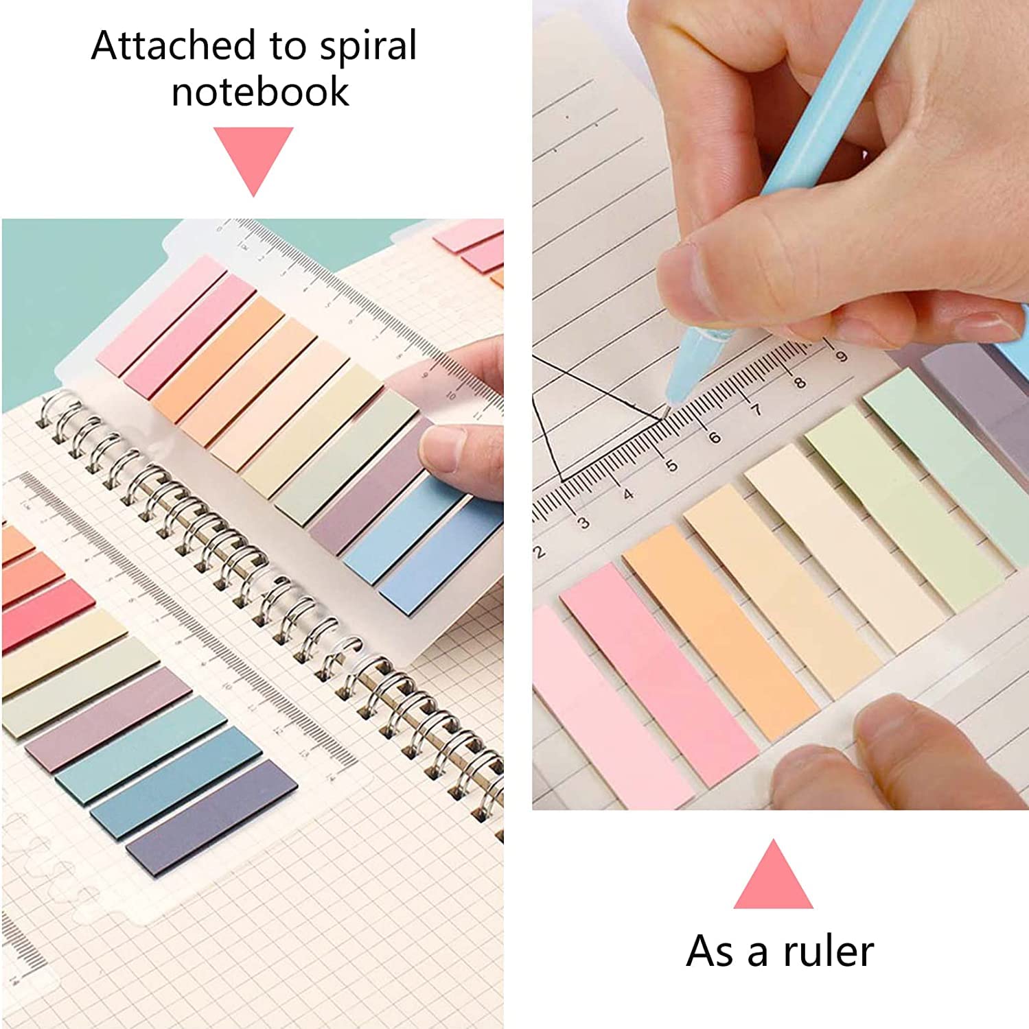 Writable Sticky Index Tabs, Sticky Note Tabs, Book Flags Tabs Strip Index Tabs - 400 Pcs