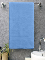 Bombay Dyeing Towel 100% Cotton Tulip Bath Turkish Towel 500 Gsm | Super Soft & Ultra Absorbent | Hand Washable & Machine Washable (Faded Denim)