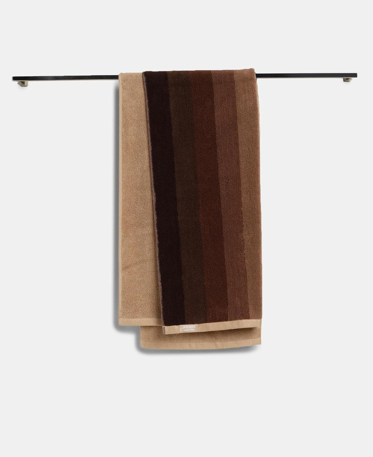 Jockey T105 Men'S Cotton Terry Ultrasoft & Durable Striped Bath Towel 600 Gsm (Nomad)