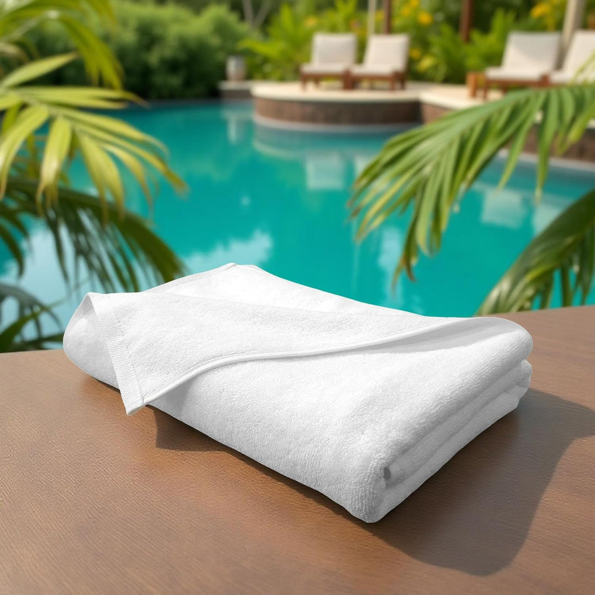 Labham 100% Cotton Bath Towel 700 Gsm | Ultra-Soft Super Absorbent & Quick Dry Bath Towel (White)