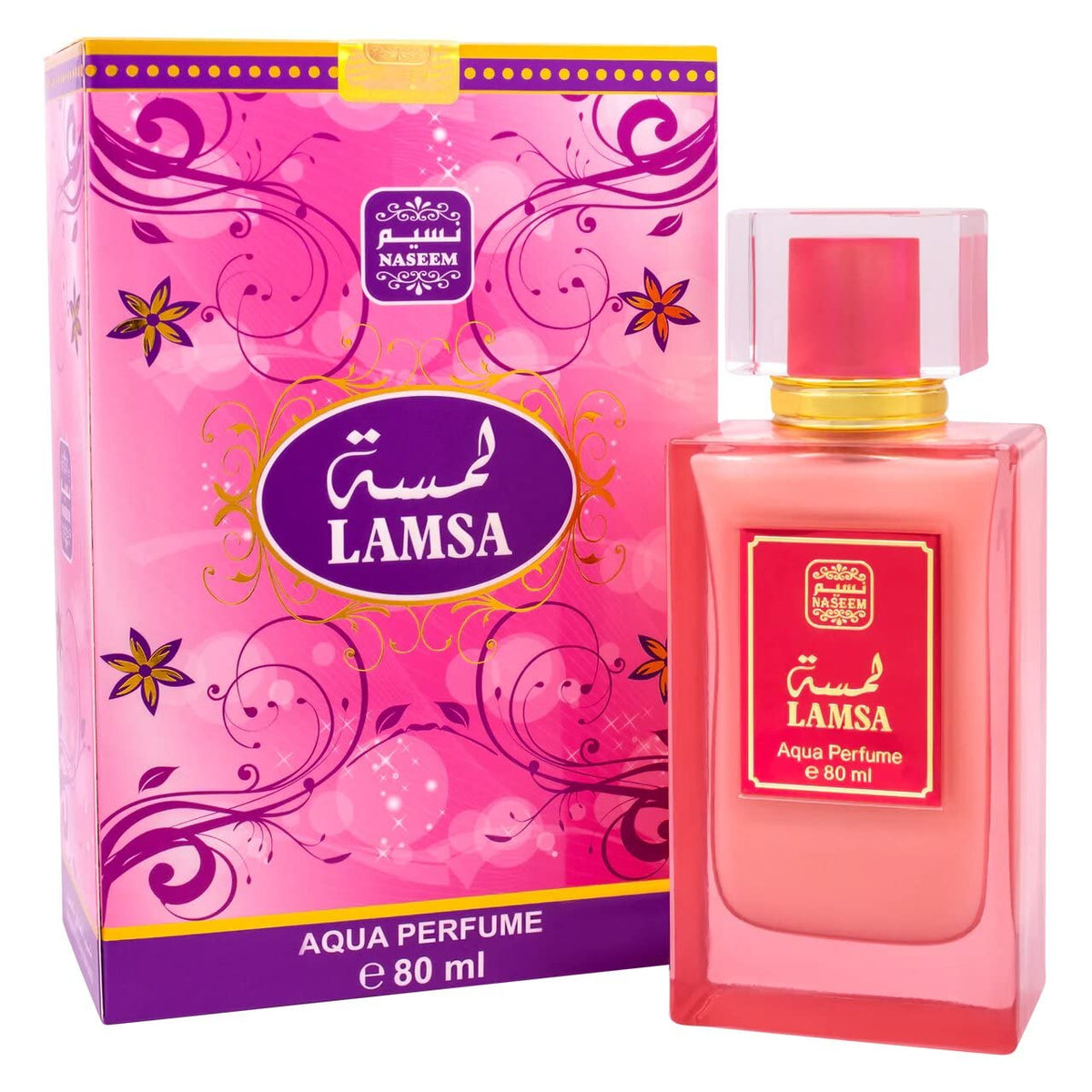 Naseem Lamsa Aqua Perfume Oil 80ml 2.7 Fl.oz. Alcohol Free | Long Lasting Unisex Fragrance