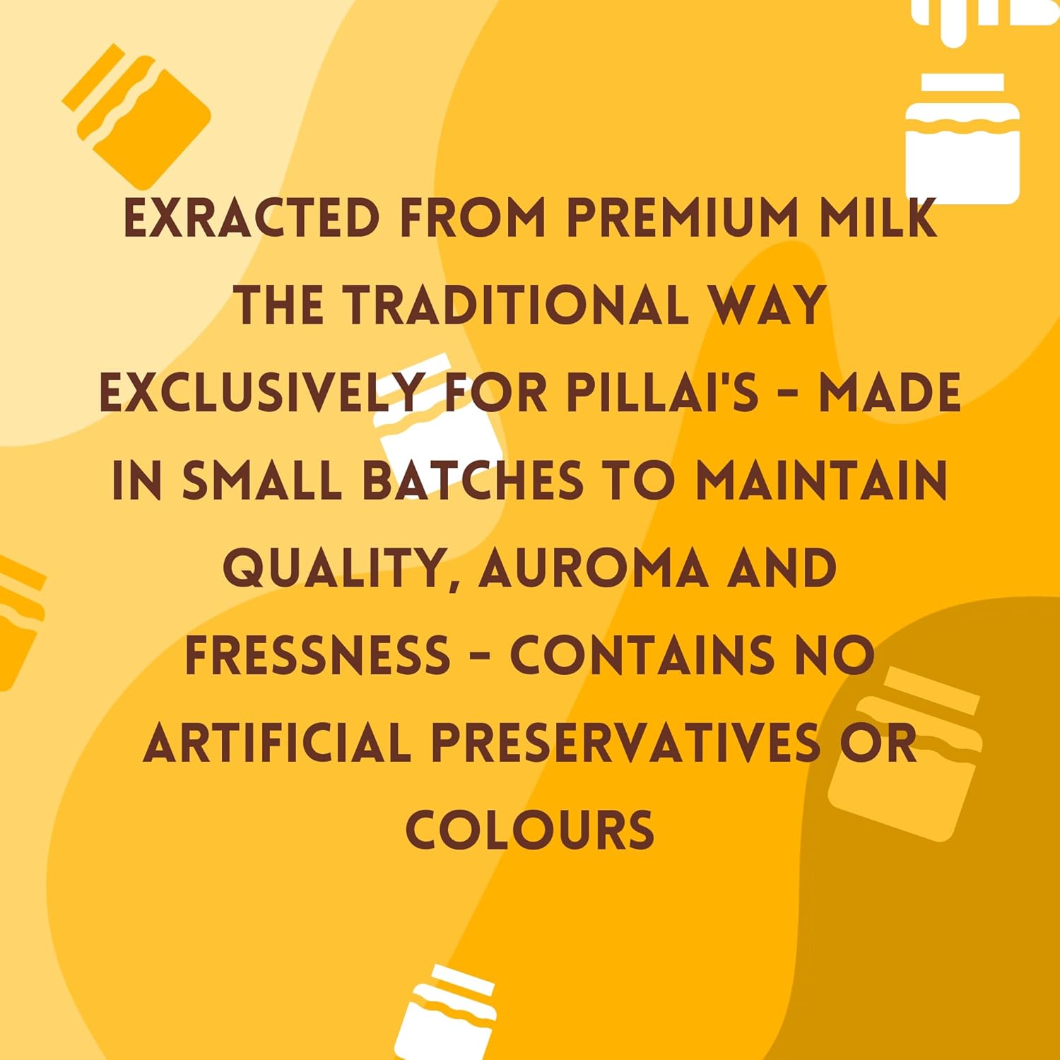 Organic Natural A1 Uthukuli Pure Buffalo Ghee By RR Pillai'S | Rich In Vitamin A, D, E & K Healthy Desi Ghee Perfect For Desserts | (200ml) 6.7 Ounce | Jar Pack