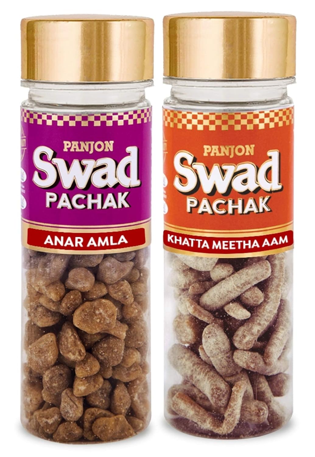 Panjon Swad Anar Amla & Khatta Meetha Aam 250gm, (125gm *2 Bottles)