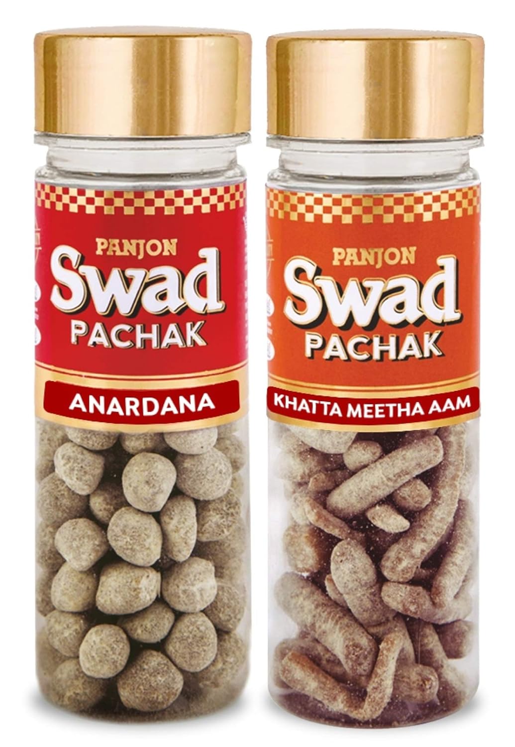 Panjon Swad Anardana & Khatta Meetha Aam Pachak Mouth Fresheners 520gm, (260gm *2) 2 Bottles