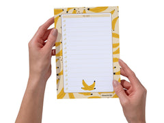 A5 Notes/To Do List Notepad, Beautiful Daily Checklist Pad, 50 Tear-Off Sheets (Banana) Pack Of 1