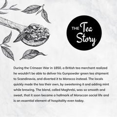 Tea Culture Of The World Moroccan Mint Green Tea - 16 Tea Bags | Promotes Healthy Skin - Premium First Quality Green Teabags | High Caffeine